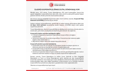 Kooperatiflerimizde dijital dönüşüm başlıyor! 