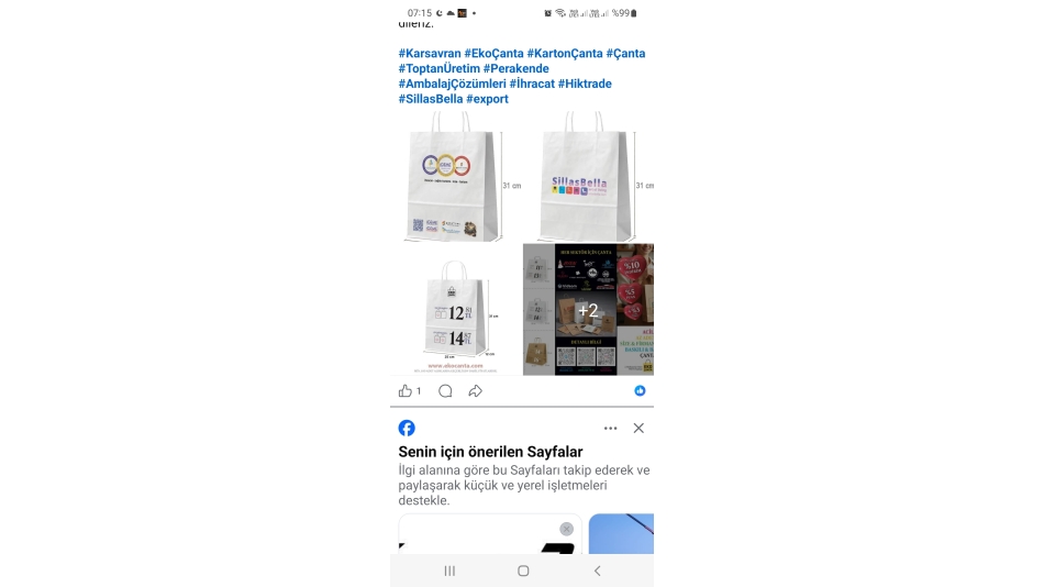 Karton Çanta Üretimi & Satış