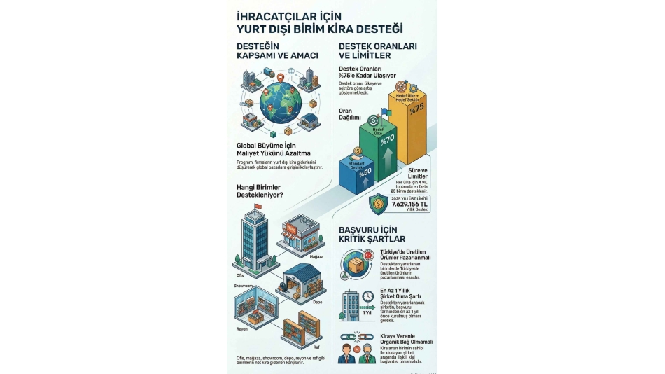 Yurt Dışı Birim Kira Desteği