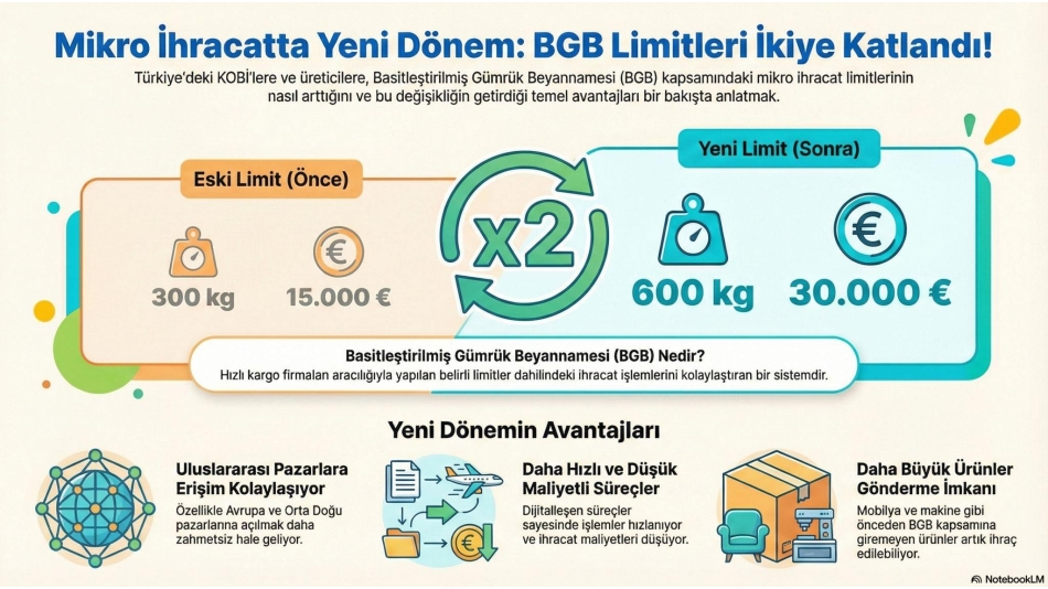 Mikro İhracat Limitler İkiye Katlandı