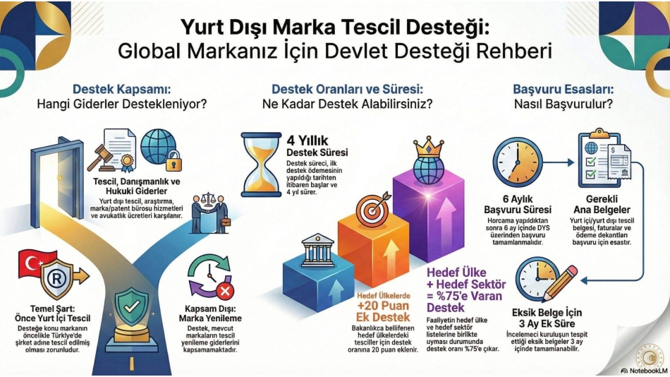 Yurt Dışı Marka Tescil Desteği